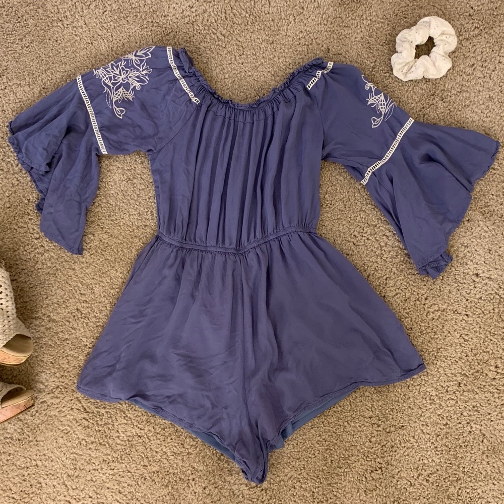 Blue MOD romper